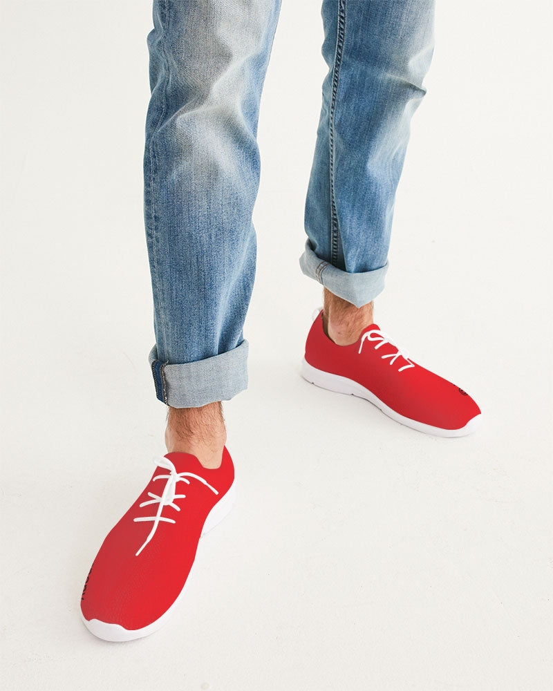 Red BY MARVIN JEANS Men's Lace Up Flyknit Shoe