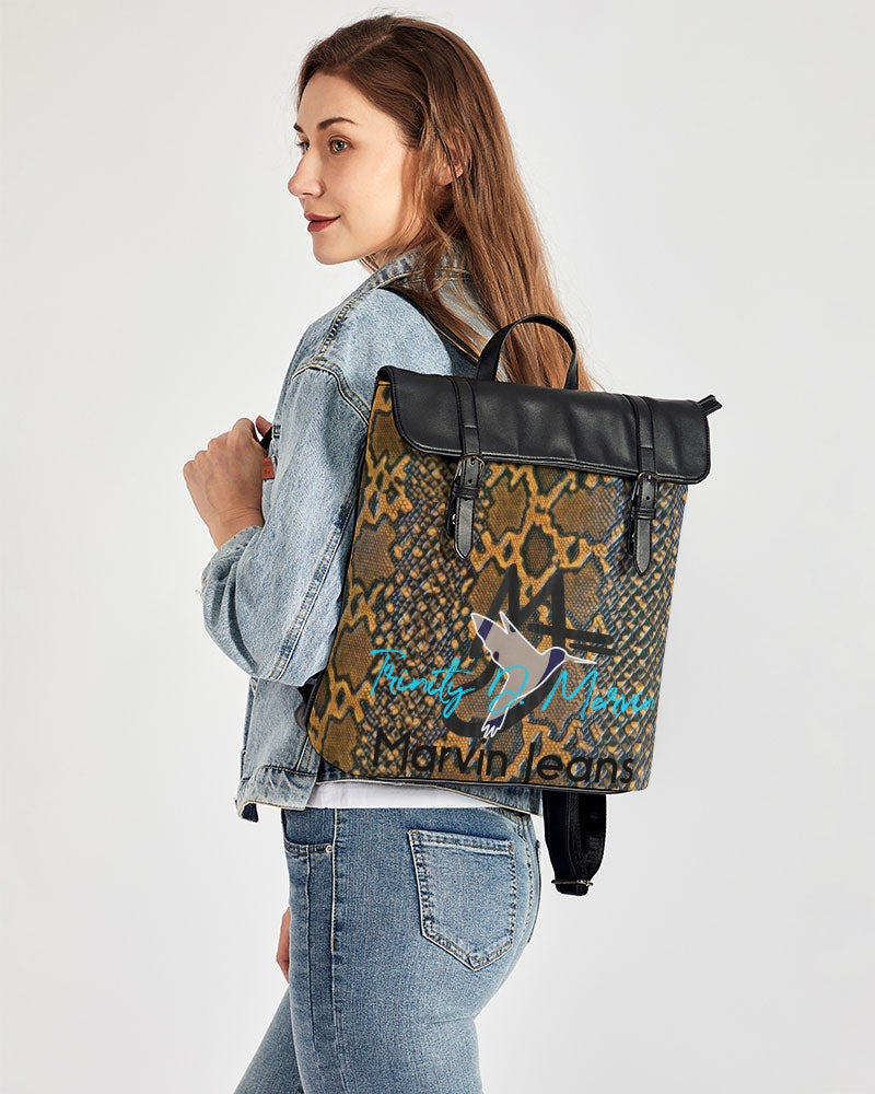 Calf print by Trinity D. Marvin and Marvin Jeans Casual Flap Backpack