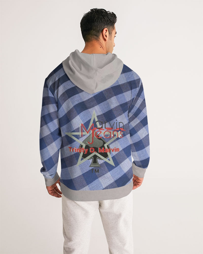 Blue strips by Marvin Jeans and Trinity D Marvin Men's Hoodie