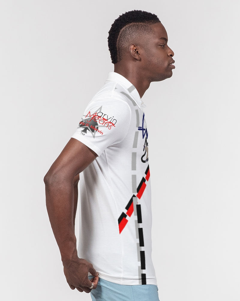 Logo's by Marvin Jeans and Trinity D Marvin Men's Slim Fit Short Sleeve Polo