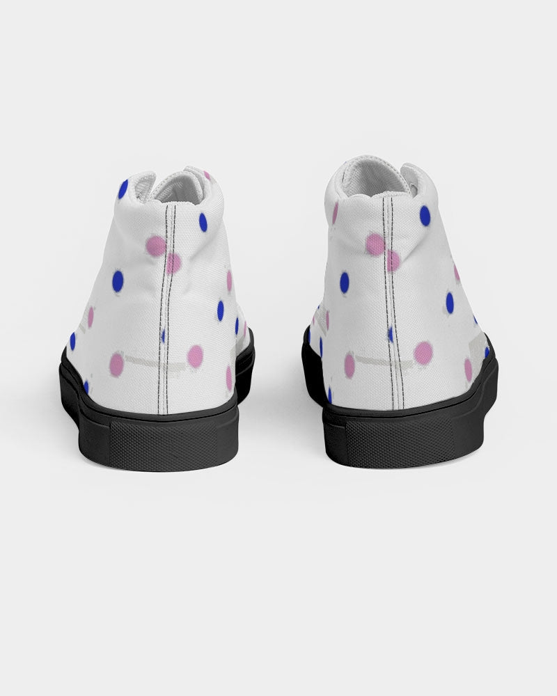 Dots 2.0 by Marvin Jeans and Trinity D Marvin Men's Hightop Canvas Shoe - Black