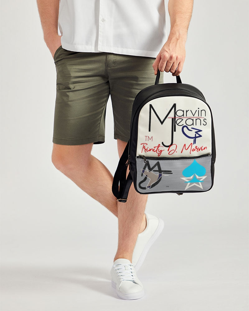 Logo's by Marvin Jeans and Trinity D. Marvin Classic Faux Leather Backpack