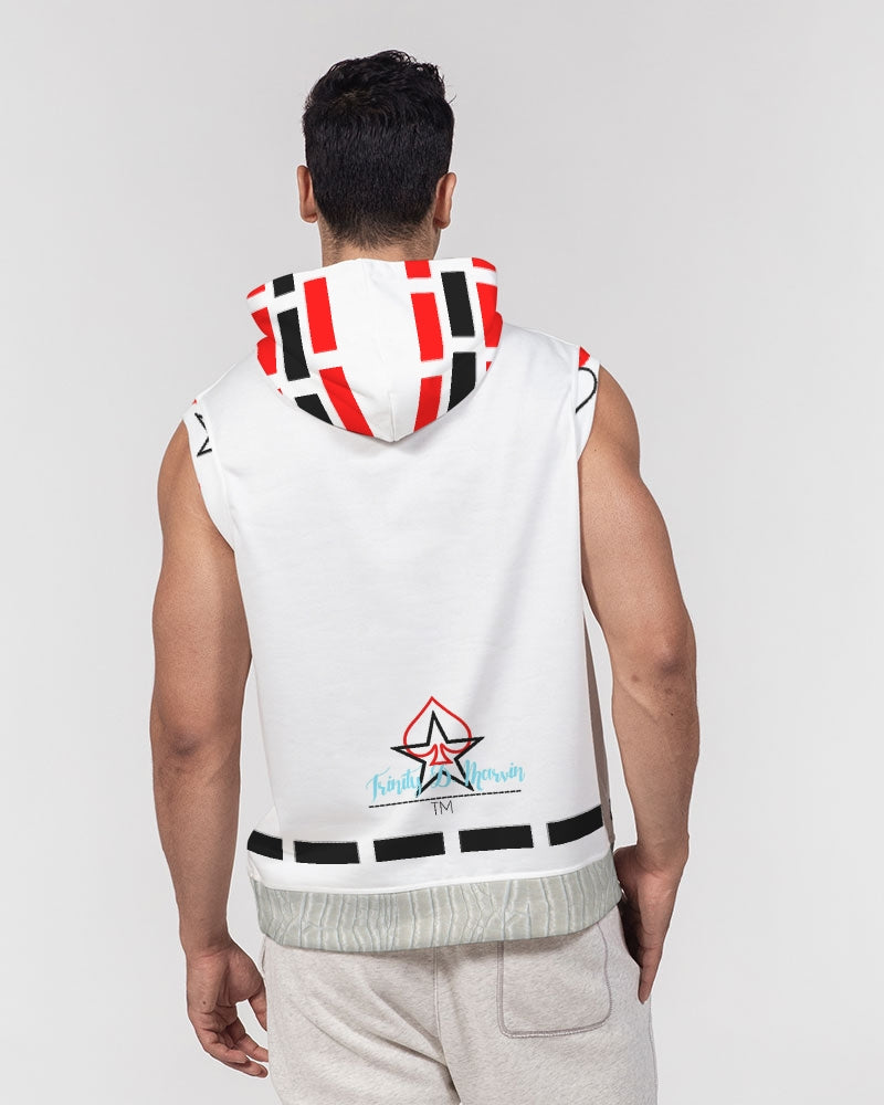 Gator White (all white Legacy) by Trinity D. Marvin Men's Premium Heavyweight Sleeveless Hoodie