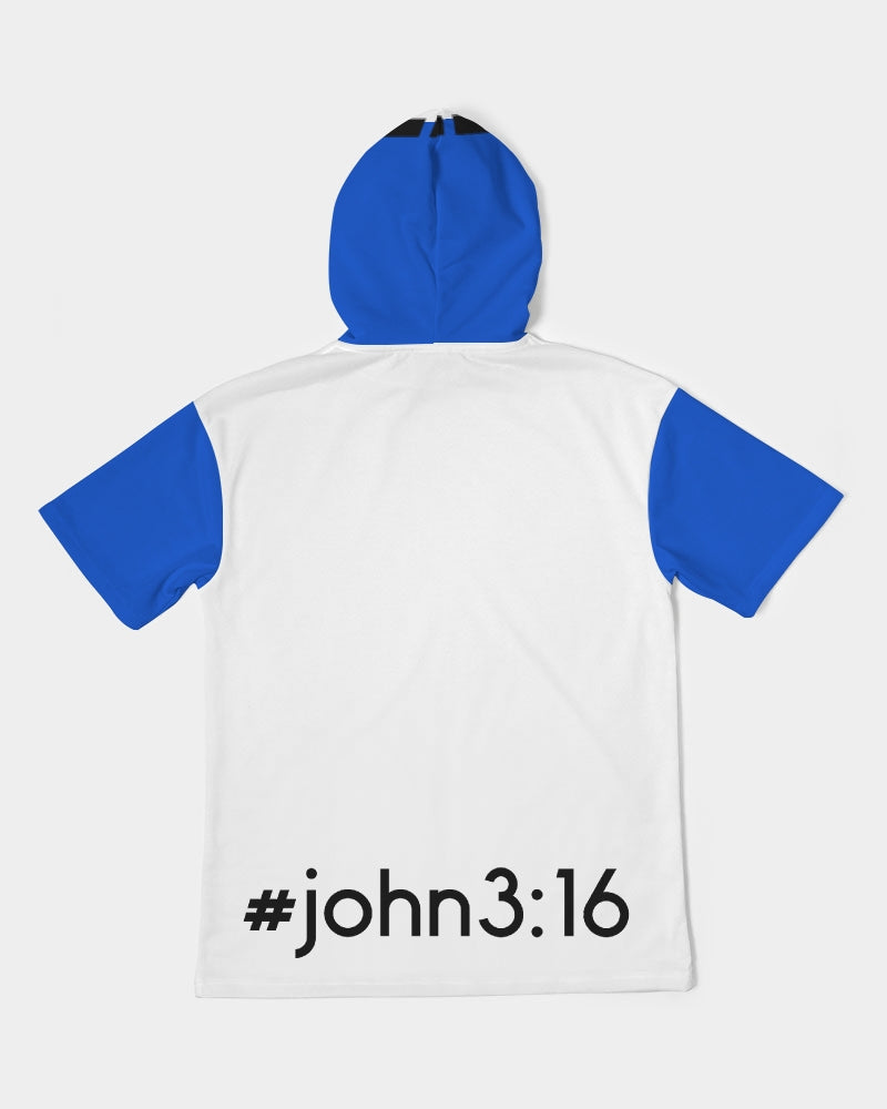 #John 3:16 by Marvin Jeans and Trinity D Marvin Men's Premium Heavyweight Short Sleeve Hoodie