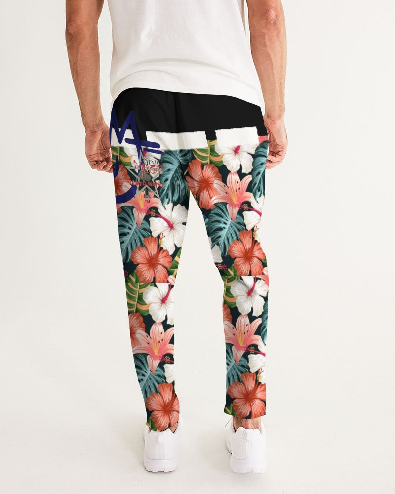 Garden splash by Trinity D. Marvin and Marvin Jeans Men's Joggers