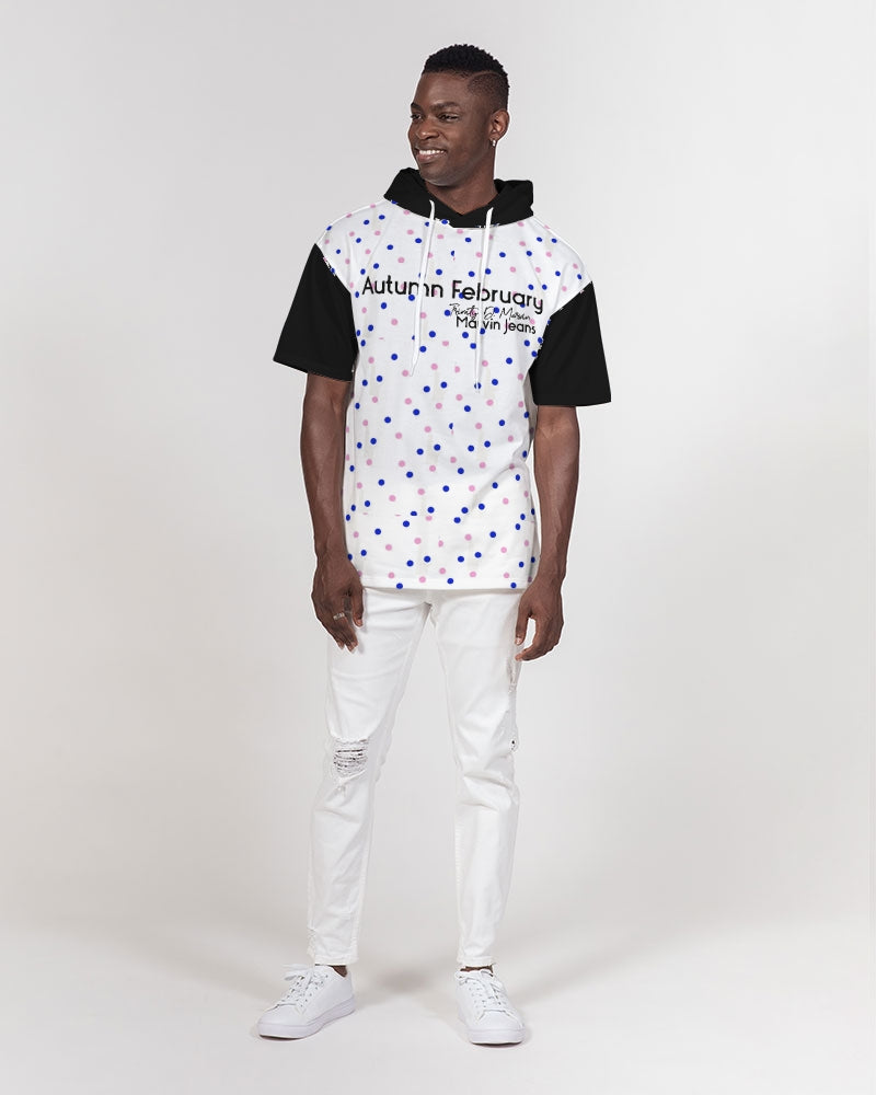 Dots 2.0 by Marvin Jeans and Trinity D Marvin Men's Premium Heavyweight Short Sleeve Hoodie