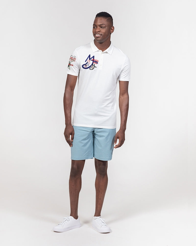 Logo's mix by Marvin Jeans and Trinity D Marvin Men's Slim Fit Short Sleeve Polo