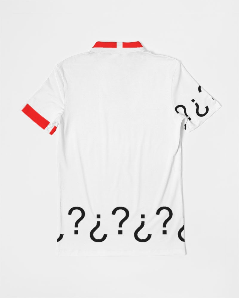 All White Legacy Men's Slim Fit Short Sleeve Polo