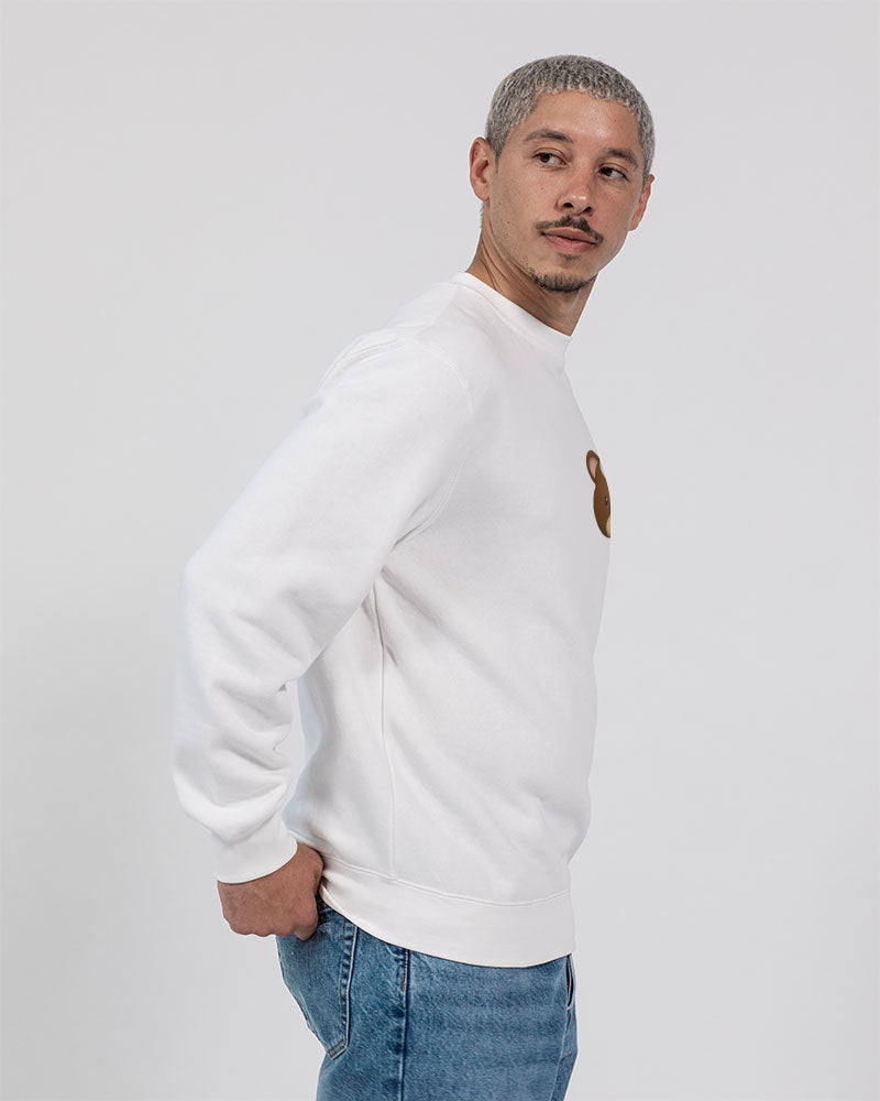 Bear cap all white by Marvin Jeans and Trinity D Marvin Unisex Premium Crewneck Sweatshirt | Lane Seven