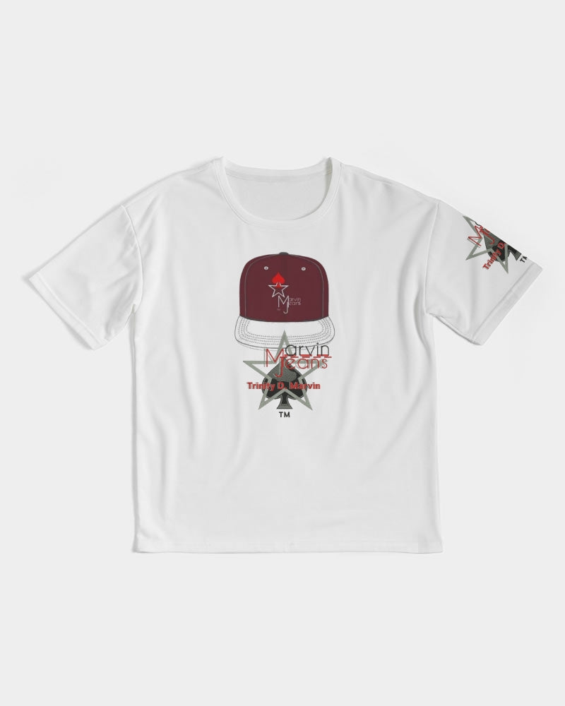 Logo cap by Marvin Jeans and Trinity D Marvin Men's Premium Heavyweight Tee
