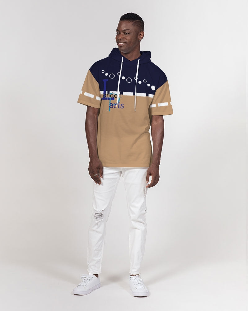 London Paris in da mix by Marvin Jeans and Trinity D Marvin Men's Premium Heavyweight Short Sleeve Hoodie