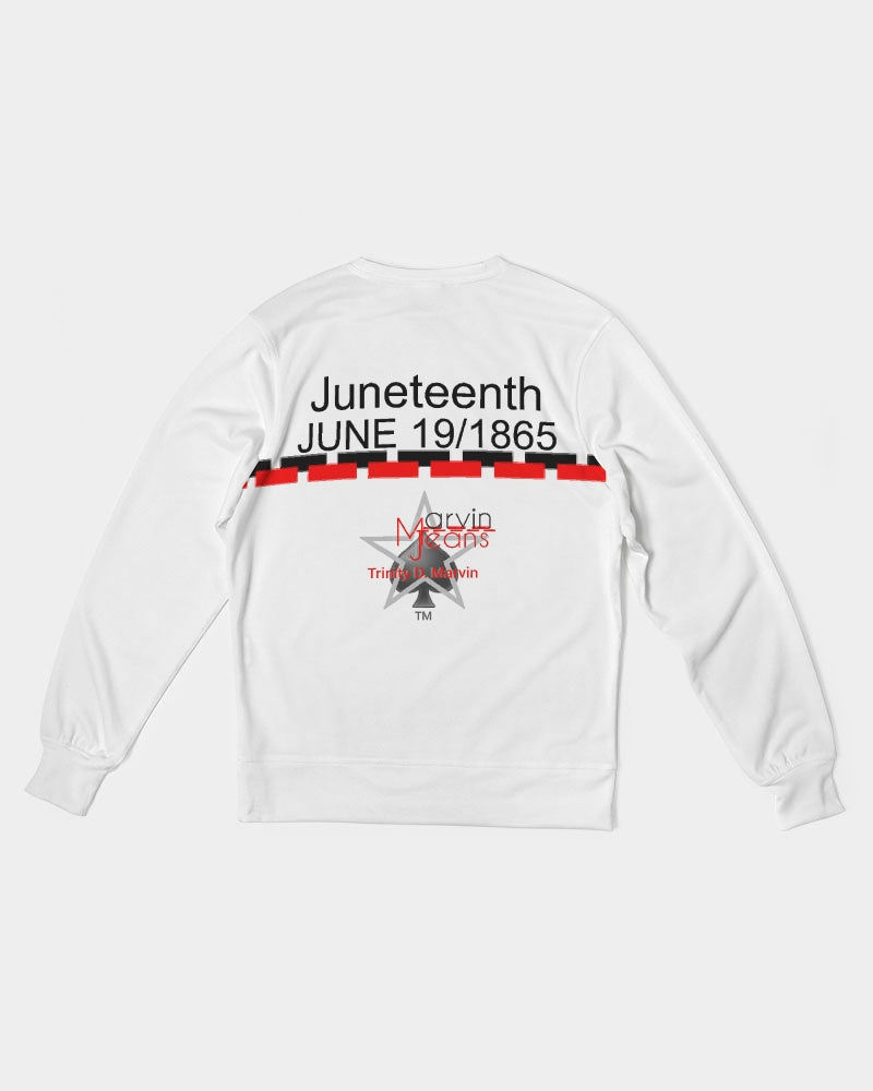 Gospel message freedom from sin BY MARVIN JEANS Men's Classic French Terry Crewneck Pullover