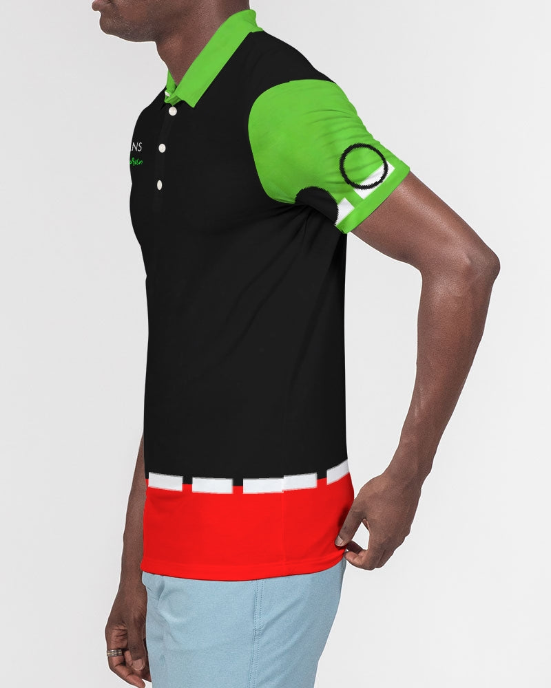 Black Holiday 101 by Marvin Jeans and Trinity D Marvin Men's Slim Fit Short Sleeve Polo