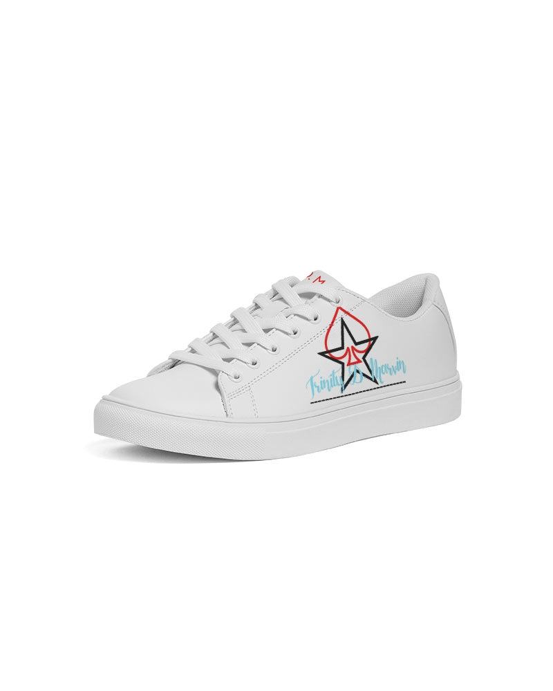 All white Legacy Men's Faux-Leather Sneaker
