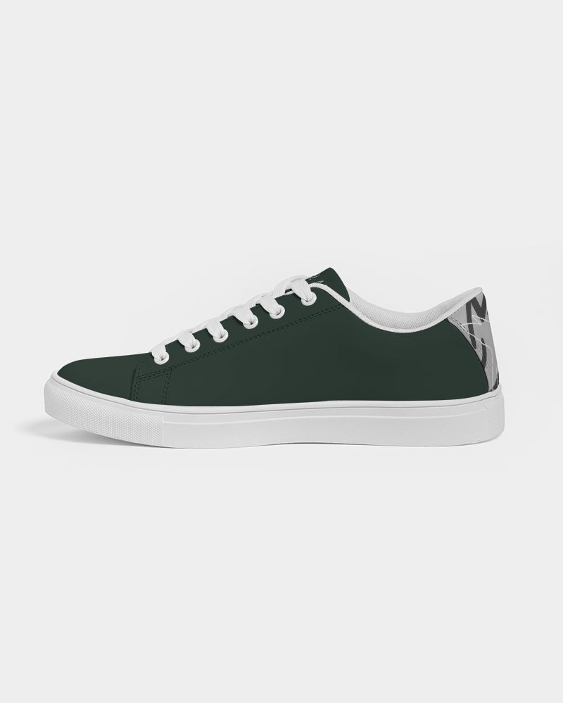 Dark green Men's Faux-Leather Sneaker
