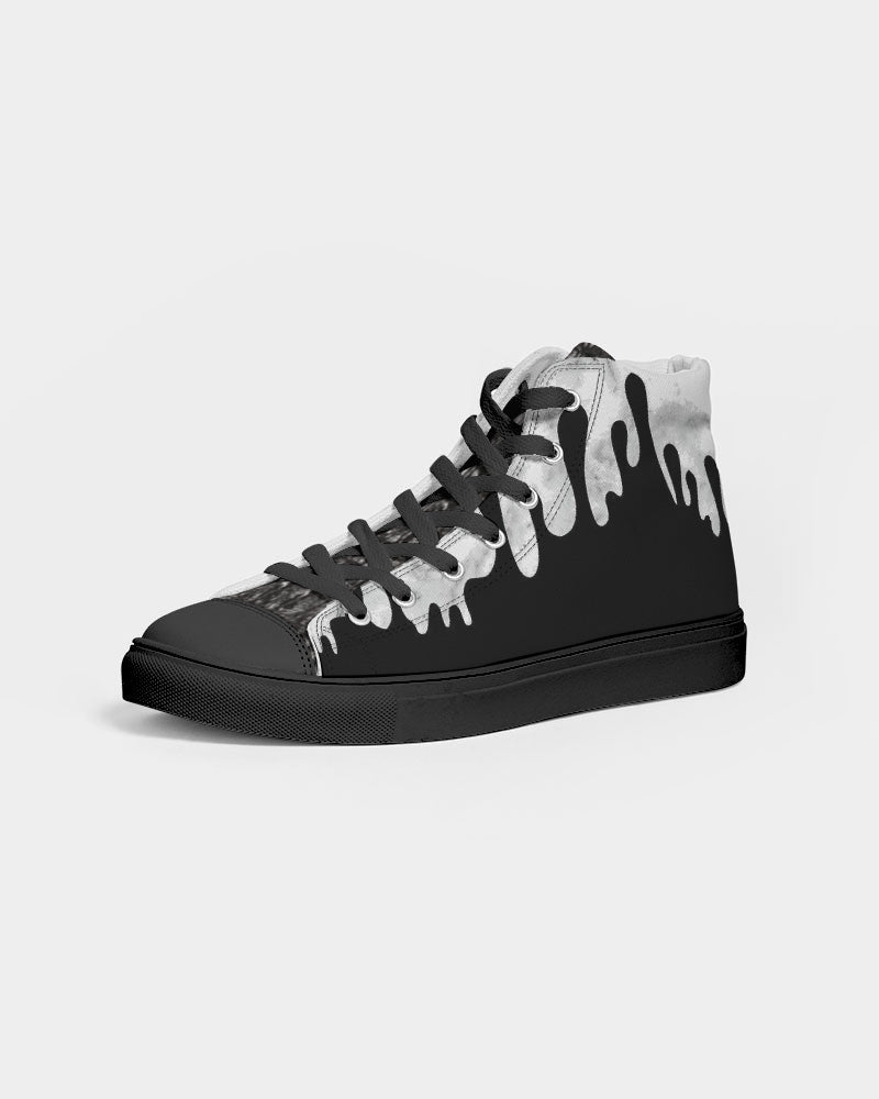 Drip Gator black Men's Hightop Canvas Shoe - Black
