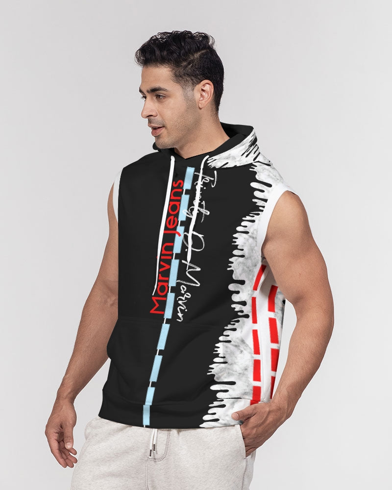 Drip BY MARVIN JEANS Men's Premium Heavyweight Sleeveless Hoodie