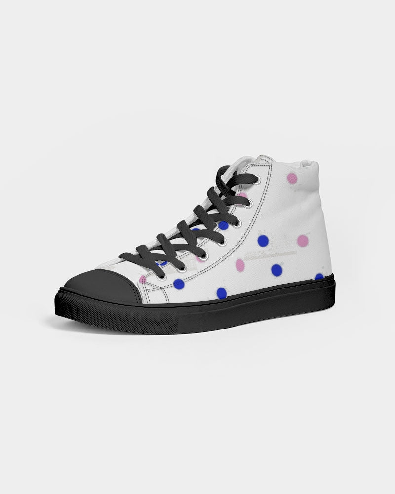 Dots 2.0 by Marvin Jeans and Trinity D Marvin Men's Hightop Canvas Shoe - Black