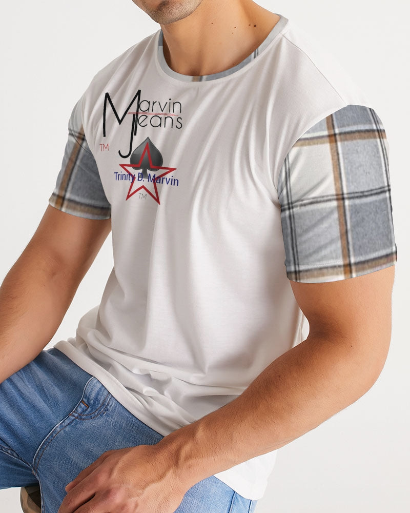 Plaid city by Trinity D Marvin and Marvin Jeans Men's Tee