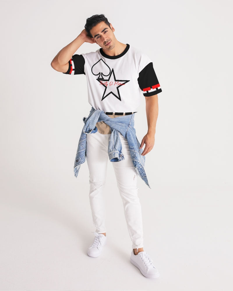 Woodgrain black & red Men's Premium Heavyweight Tee
