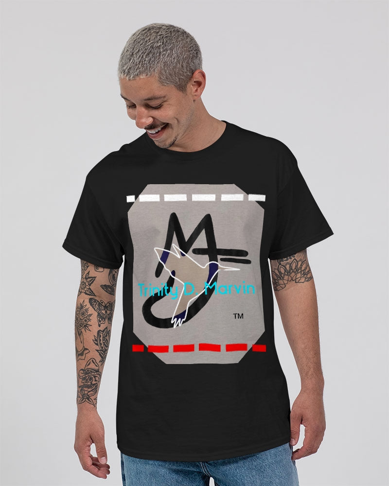 Black light grey by Marvin Jeans and Trinity D Marvin Unisex Ultra Cotton T-Shirt | Gildan