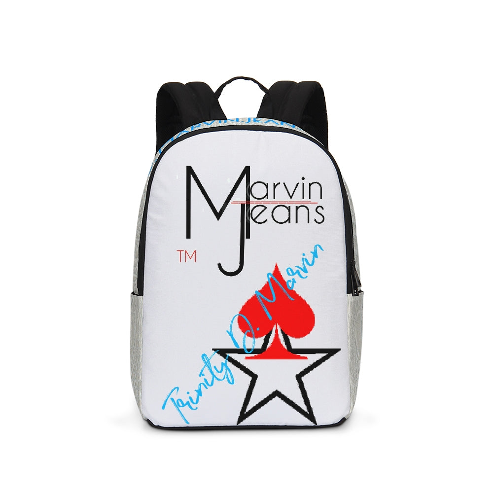 Gator White by Trinity D. Marvin Large Backpack