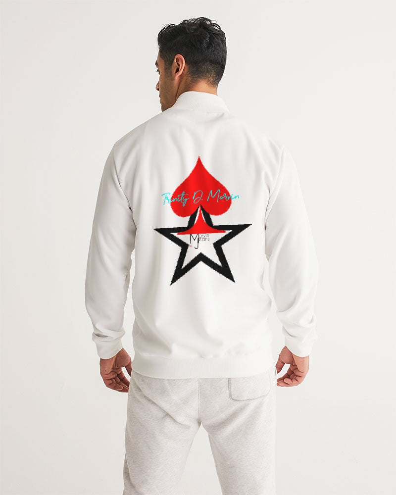 All white by Marvin Jeans and Trinity D Marvin Men's Track Jacket