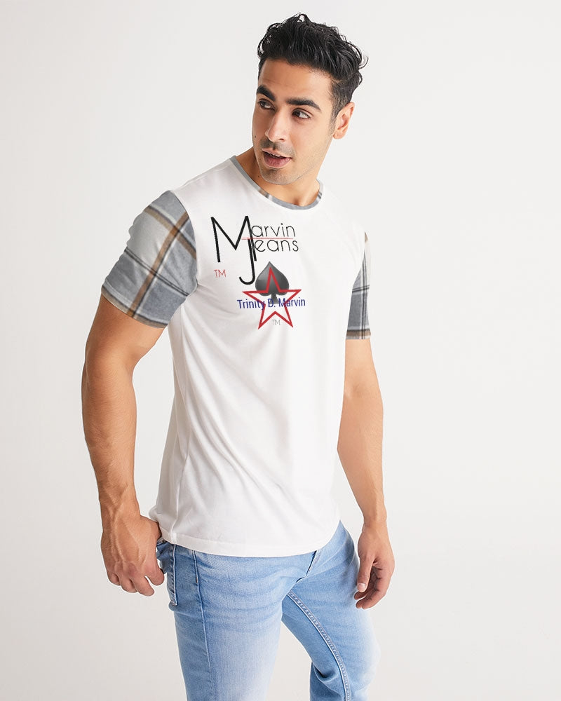 Plaid city by Trinity D Marvin and Marvin Jeans Men's Tee