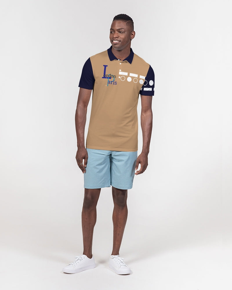 London Paris in da mix by Marvin Jeans and Trinity D Marvin Men's Slim Fit Short Sleeve Polo