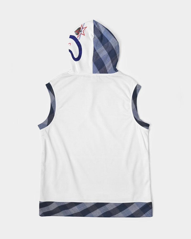 Word of mouth blue stripes BY MARVIN JEANS Men's Premium Heavyweight Sleeveless Hoodie
