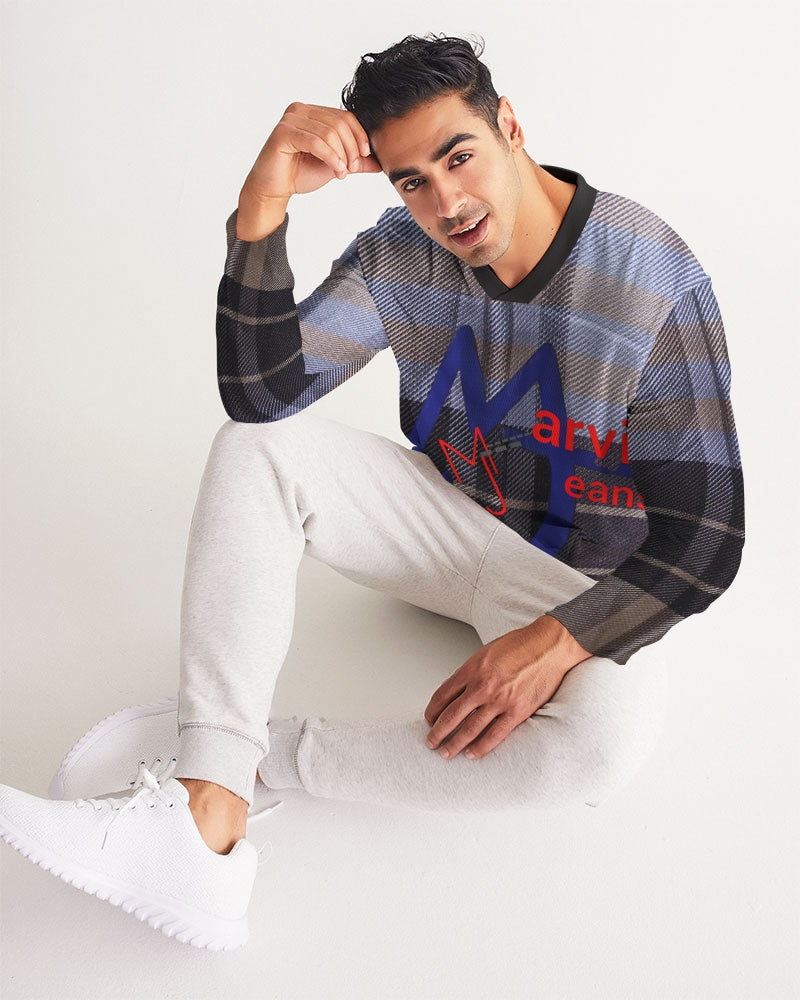 Fashion Icon 2 by Trinity D Marvin and Marvin Jeans Men's Long Sleeve Sports Jersey
