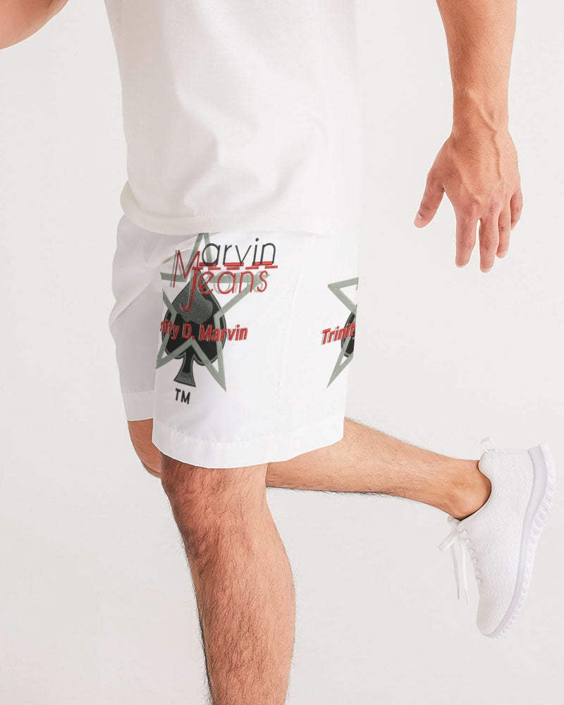 All white BY MARVIN JEANS Men's Jogger Shorts