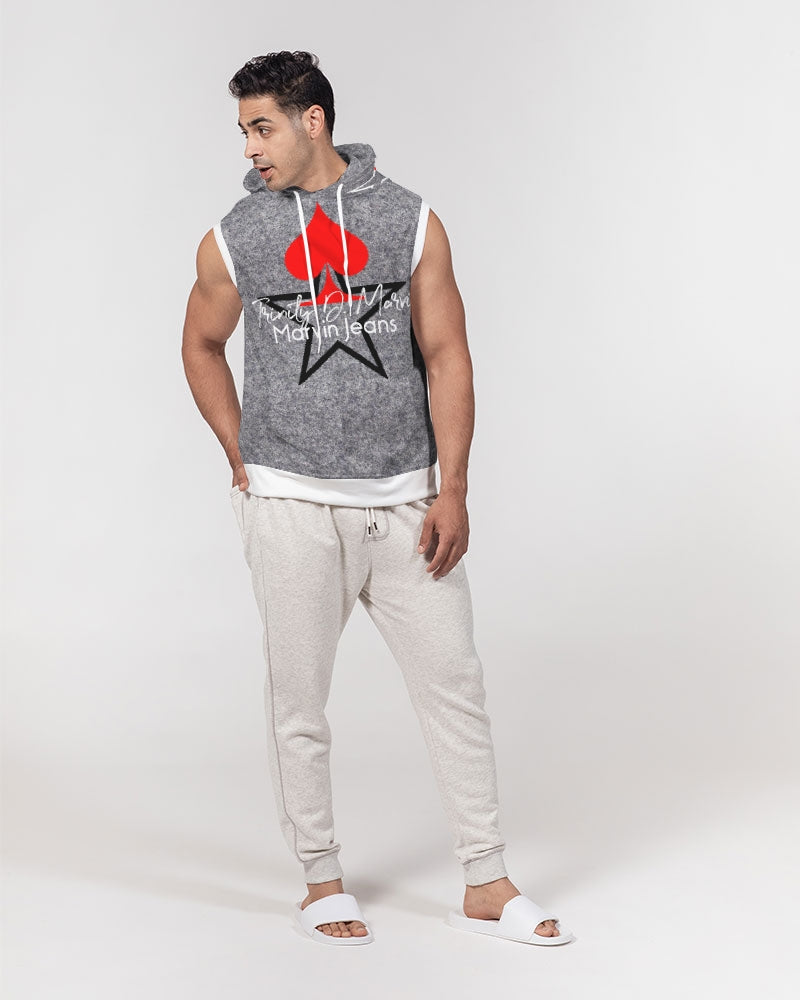 Wool, by Marvin Jeans and Trinity D Marvin Men's Premium Heavyweight Sleeveless Hoodie