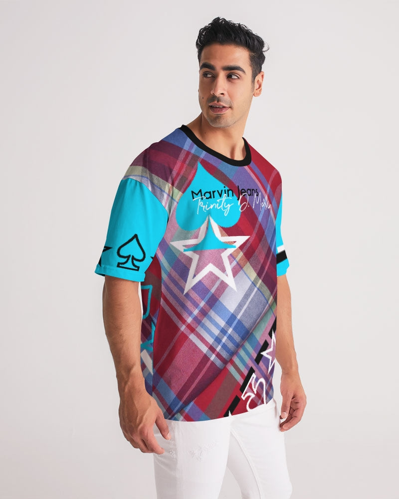 Glory plaids by Marvin Jeans and Trinity D Marvin Men's Premium Heavyweight Tee