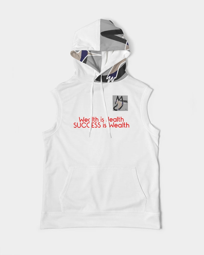 Health is wealth BY MARVIN JEANS Men's Premium Heavyweight Sleeveless Hoodie