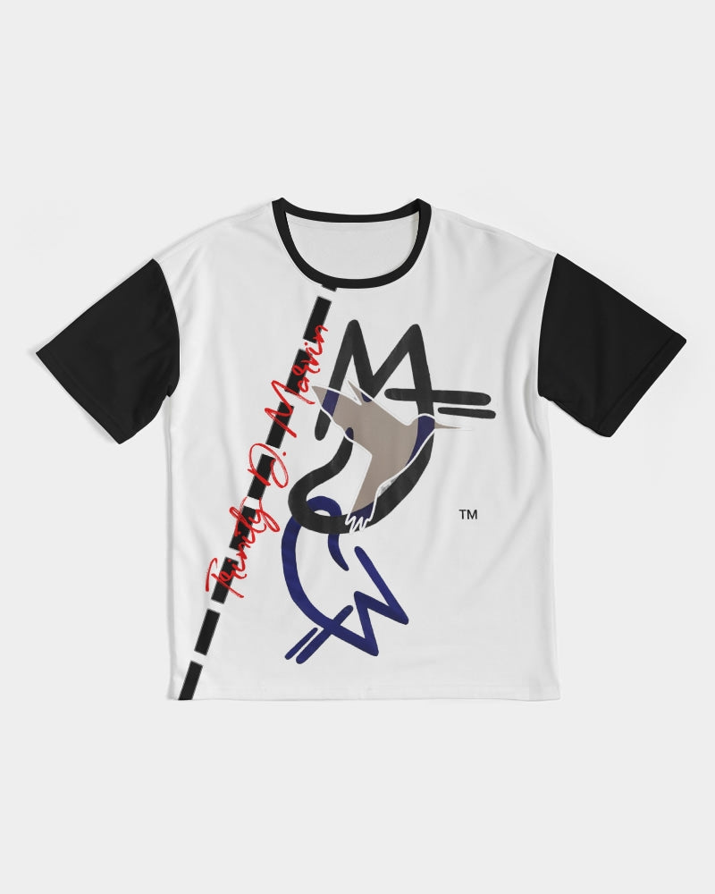 Two Logo's by Marvin Jeans and Trinity D Marvin Men's Premium Heavyweight Tee