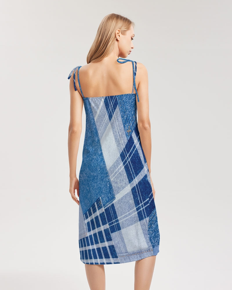 Denim by Marvin Jeans and Trinity D Marvin Women's Tie Strap Split Dress