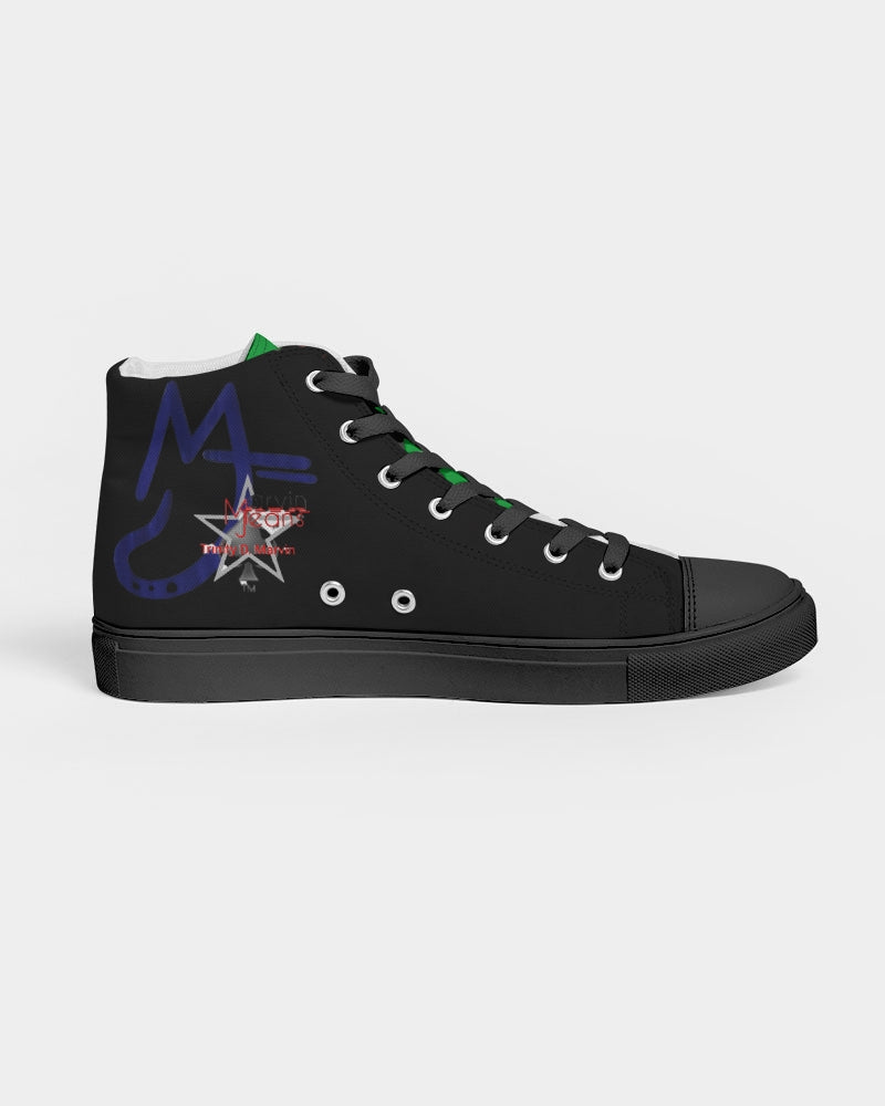 Black Splash by Marvin Jeans and Trinity D Marvin Men's Hightop Canvas Shoe - Black