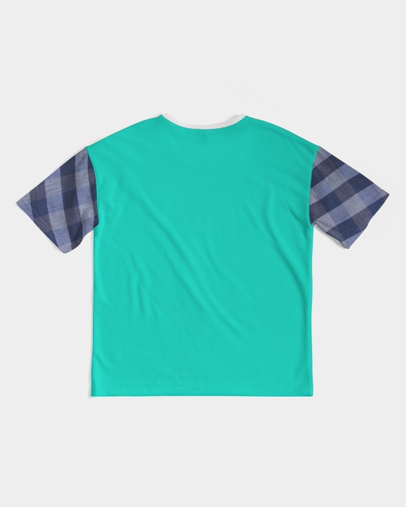 Blue stripes dark mint mint mix by Marvin Jeans and Trinity D Marvin Men's Premium Heavyweight Tee