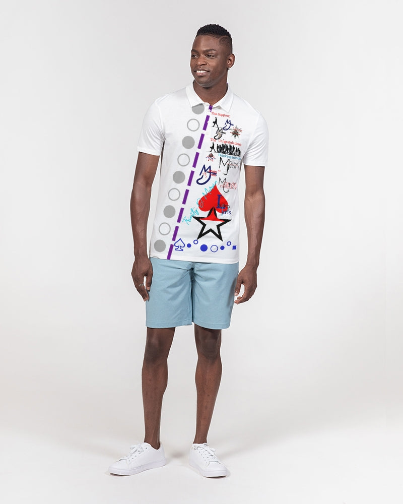 Dry support (logo's) Men's Slim Fit Short Sleeve Polo