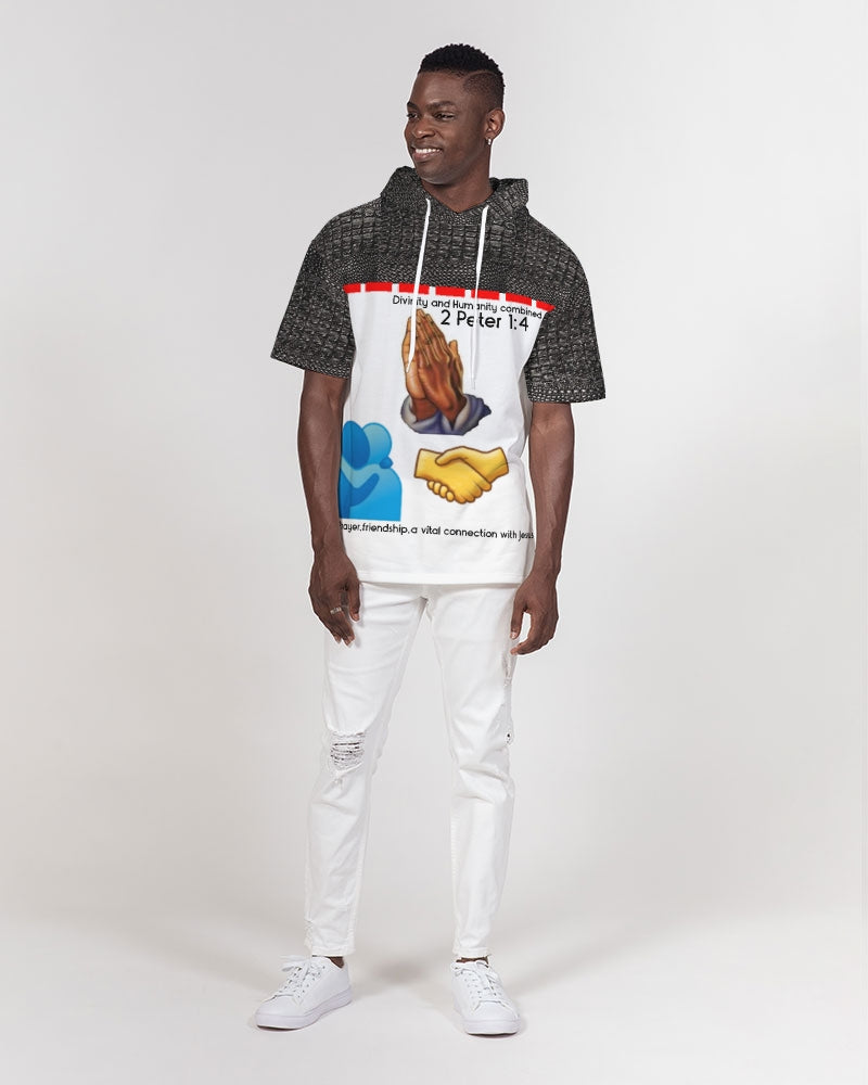Gator black gospel message by Trinity D Marvin Men's Premium Heavyweight Short Sleeve Hoodie