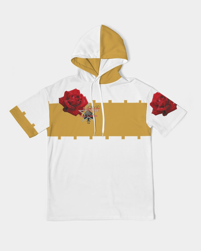 Red rose gold Men's Premium Heavyweight Short Sleeve Hoodie