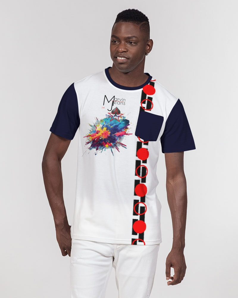 Dark splash by Marvin Jeans and Trinity D Marvin Men's Everyday Pocket Tee
