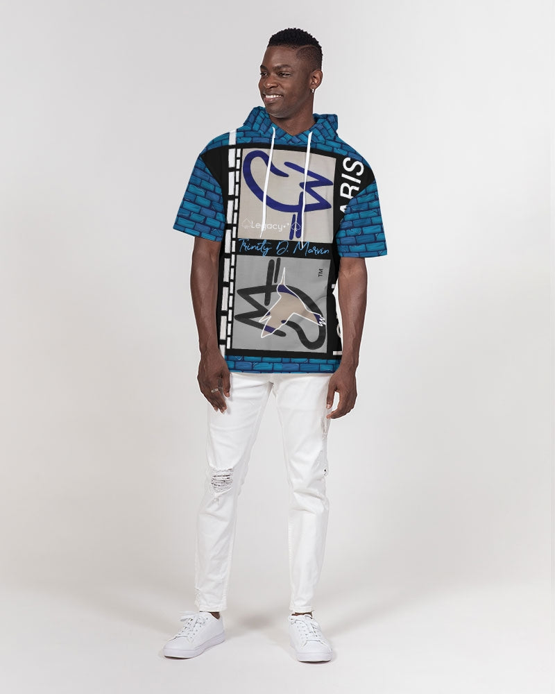 Brick city London Paris BY MARVIN JEANS Men's Premium Heavyweight Short Sleeve Hoodie