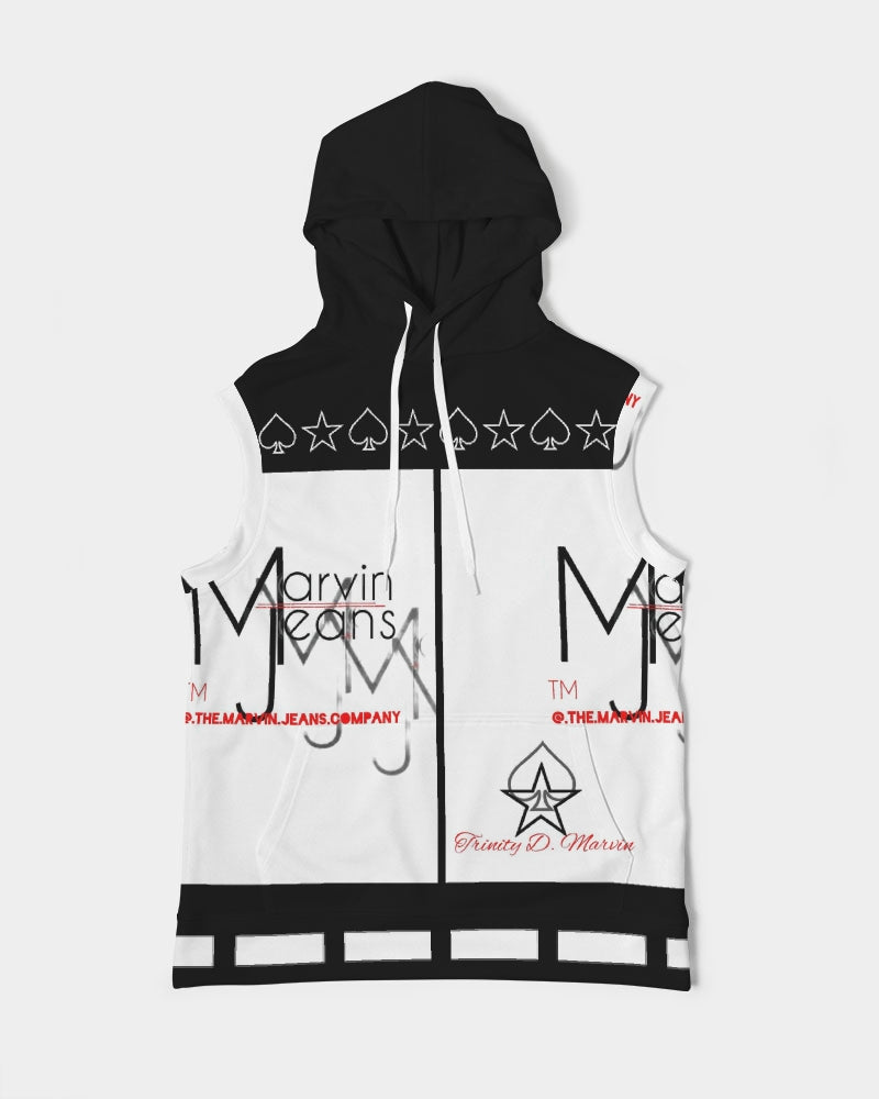 Logo's by Marvin Jeans and Trinity D Marvin Men's Premium Heavyweight Sleeveless Hoodie