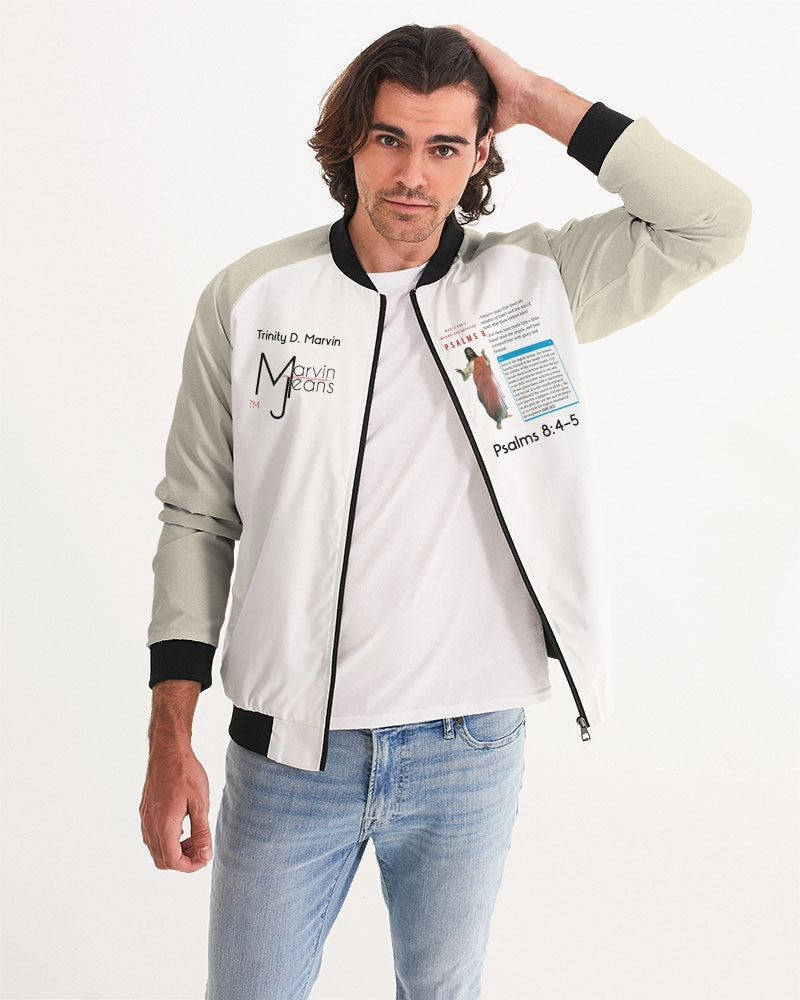 Gospel message BY MARVIN JEANS Men's Bomber Jacket