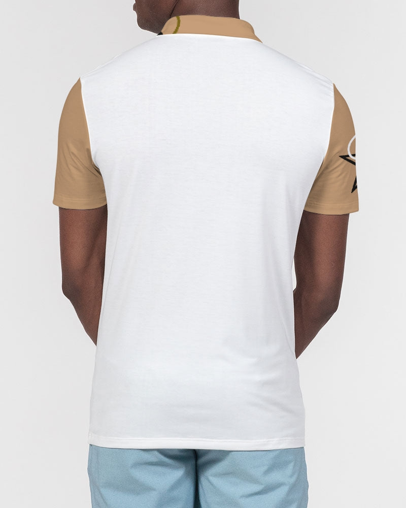 In da mix by Marvin Jeans and Trinity D Marvin Men's Slim Fit Short Sleeve Polo