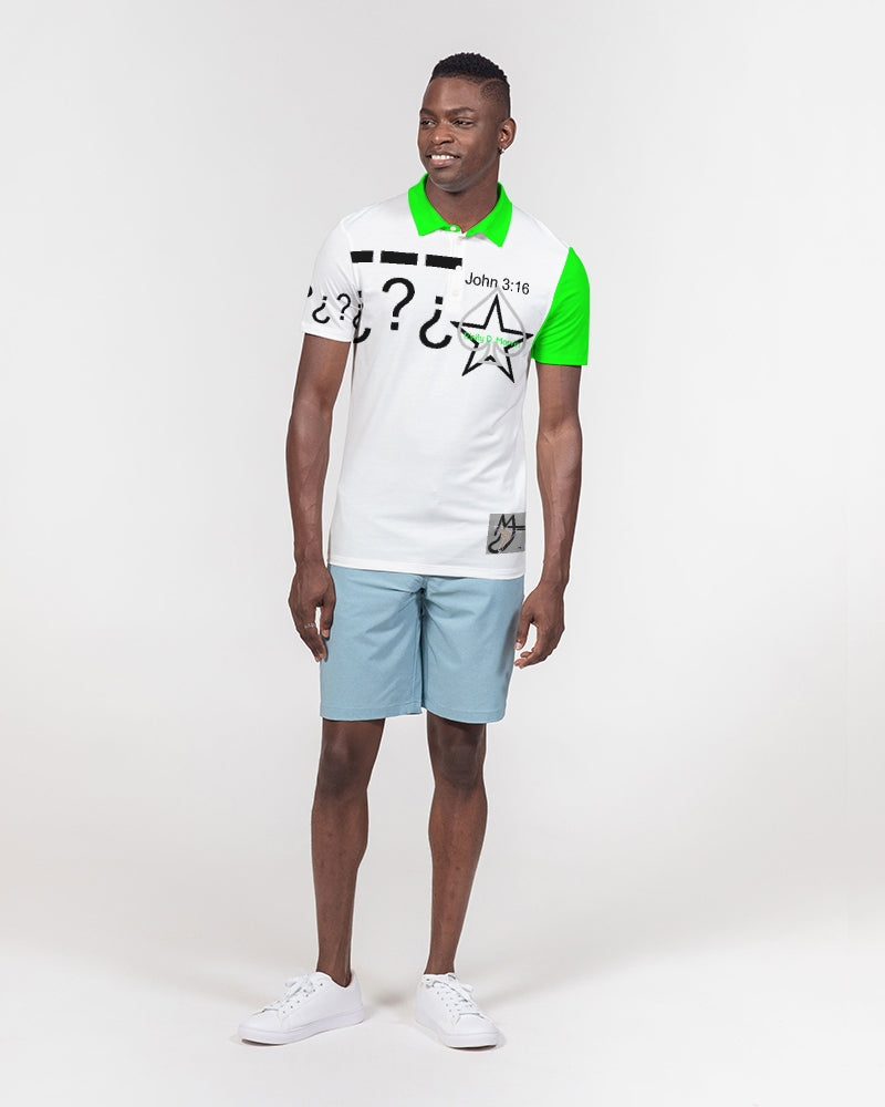 John 3:16 BY MARVIN JEANS Men's Slim Fit Short Sleeve Polo