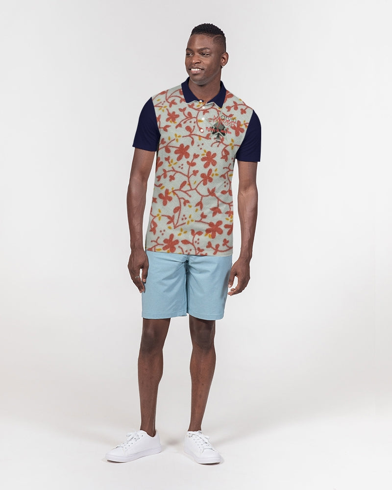 Wildwood, blue by Marvin Jeans and Trinity D Marvin Men's Slim Fit Short Sleeve Polo
