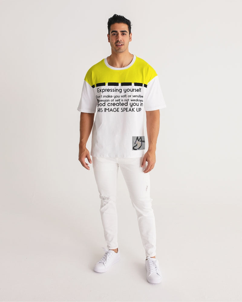Light yellow expressions by Marvin Jeans Men's Premium Heavyweight Tee